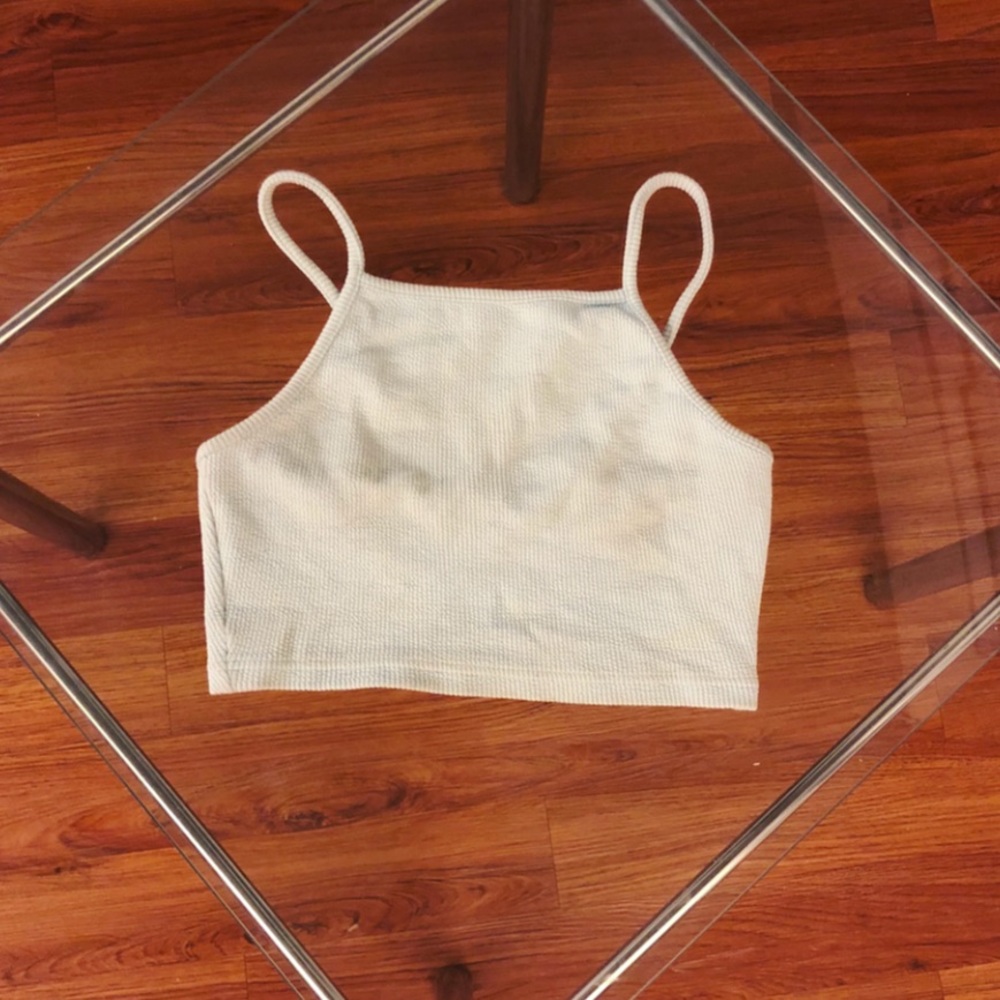 Carolina Blue Crop Top from TopShop Size US 4